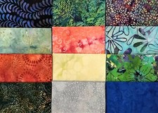 48 PCS BATIK  5"X5" PRE-CUT QUILT SQUARES CHARM PACK  FREE SHIPPING
