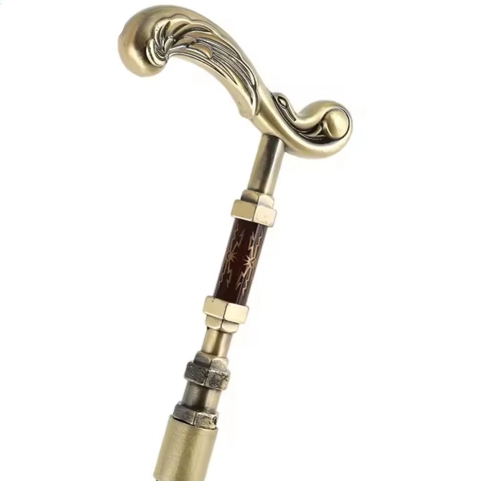 Bastón Dorado, Bastón de Caminar de Moda de Lujo para Hombre - 90 cm Foto 4 de 4