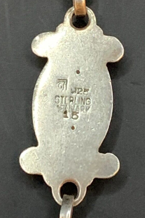 Georg Jensen Moonlight Blossom No 15 Necklace 925 Sterling Vintage Denmark J626