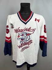 WOOLWICH WILDCATS JERSEY VINTAGE KOBE HOCKEY SHIRT MENS SIZE M
