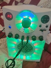 Singing Machine SML385W Karaoke System w/Lights  2 Microphones