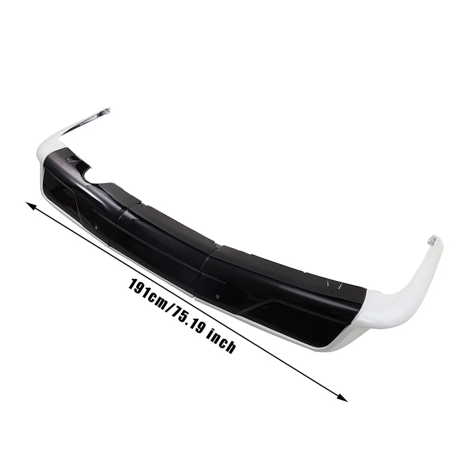 Комплект разветвителей кромок переднего и заднего бампера для Lexus LX570 2016-2021 Sport Look белый - Изображение 3 из 4