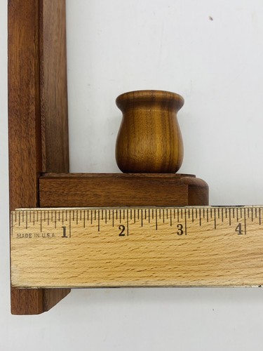 Wall Sconce Solid Walnut Wood Single Arm Pair American Walnut Sconce Wood Pair - Picture 9 of 12