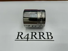 Snap-on Tools USA NEW 1/2" Drive 1-3/16" SAE 6 Point Shallow Chrome Socket TW381