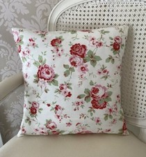 Envelope Cushion Cover in Cath Kidston White Rosali for Ikea, Various Sizes