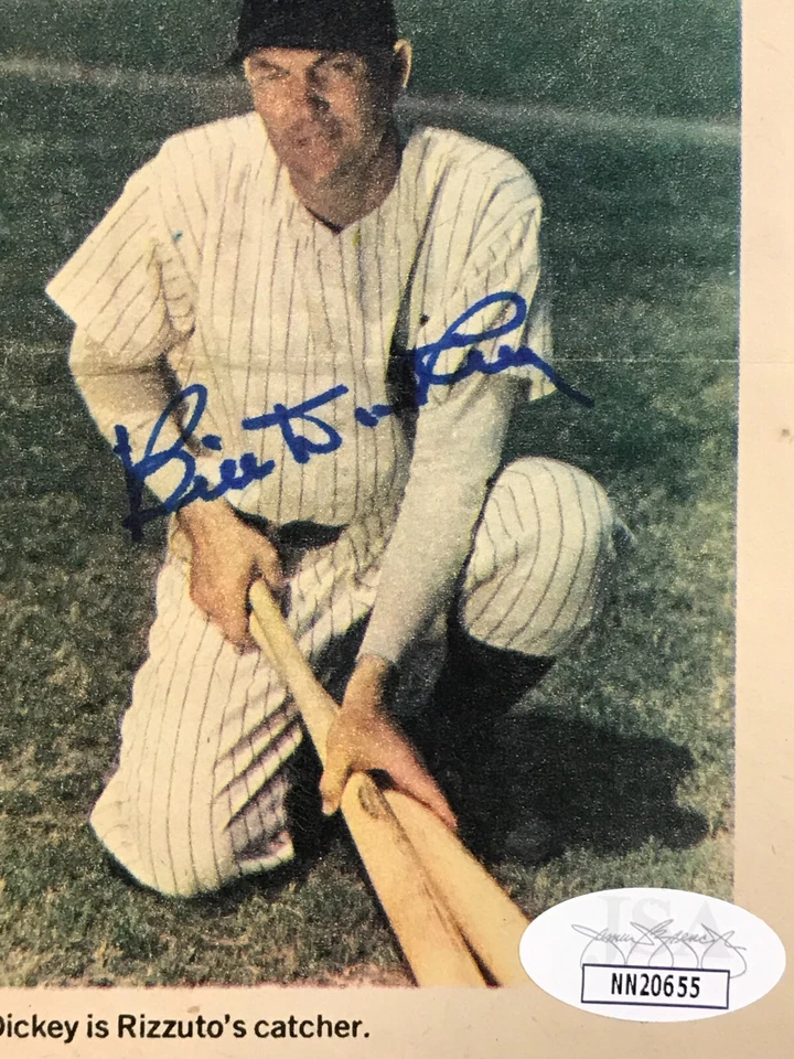 Bill Dickey Signed Magazine Photo JSA Cert w/COA! HOF New York Yankees #8 MLB! - Image 3 of 4