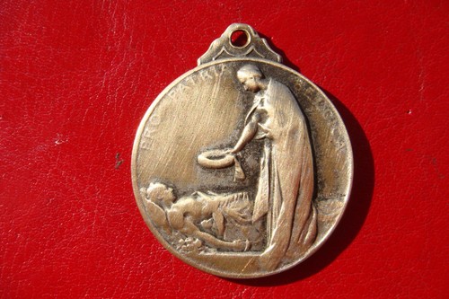 MEDALLA DE SIGNO PRO PATRIA BELGICA 1914 1918 1918 Trazegnies 1924 Dupon extremadamente rara - Imagen 7 de 12