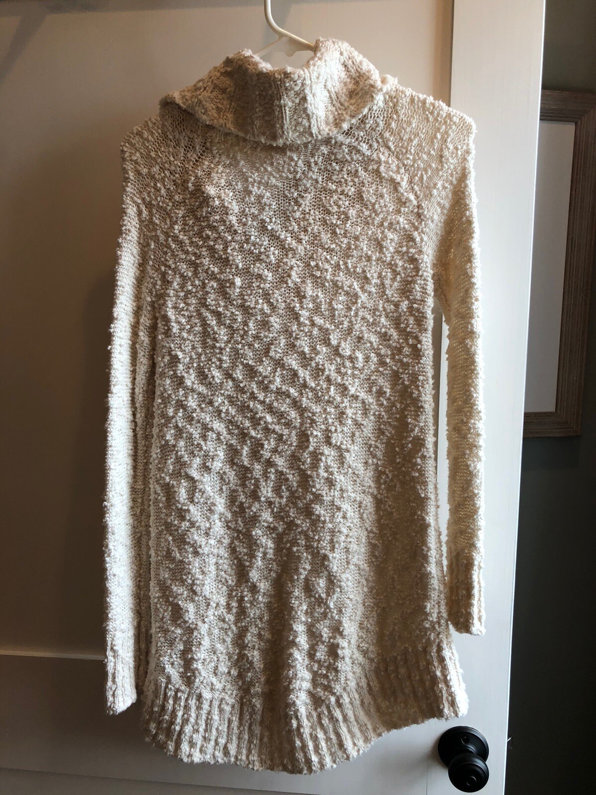 Anthropologie Moth Cream Sweater, XS Gem