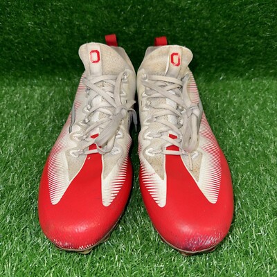 Nike Vapor Untouchable スパイク シルバー/レッド Nike Ohio State Buckeyes Vapor Untouchable Pro Football Cleats