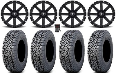 MSA Clutch 15'' Wheels Black 33'' Daemon Tires Can-Am Commander Maverick