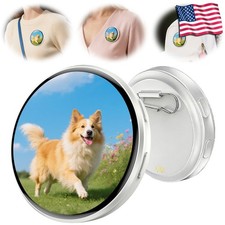 Electronic Display Small Pendant E Badge Digital Show 1.7 inch Touch Screen Pin