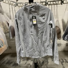 Under Armour Heat Gear Women's Medium Fitted Lightweight Pullover Gray NEW