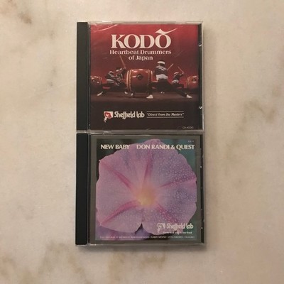 Lot of 2 SHEFFIELD LAB CD: DON RANDI & QUEST + KODO Heartbeat Drummers of Japan