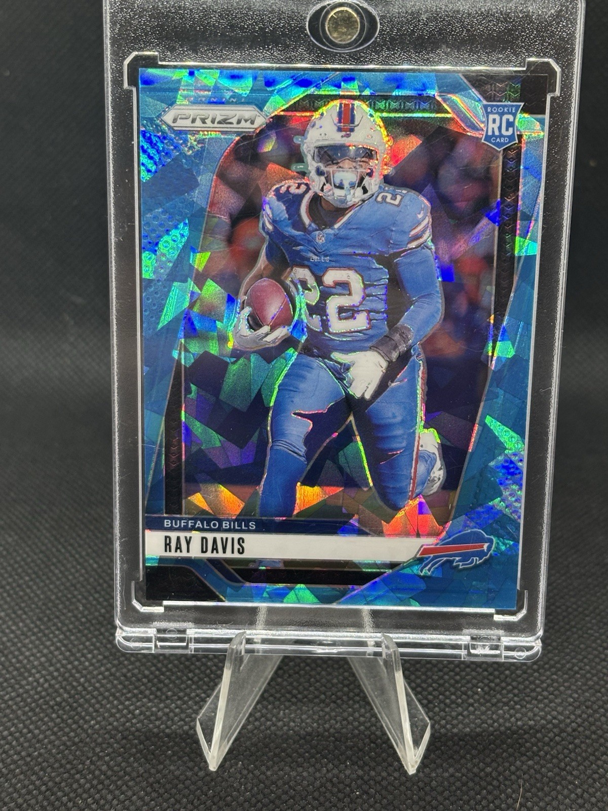 2024 Panini Prizm - Rookies Ray Davis #382 Blue Ice Prizm /99 (RC)
