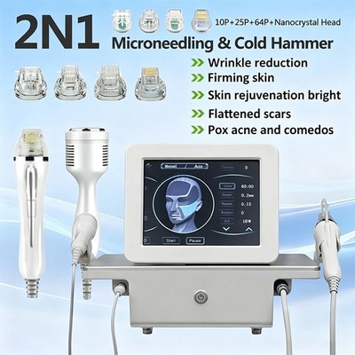 2-in-1 RF Fractional Skin Resurfacing Device Cold Hammer for Firming Smoothing