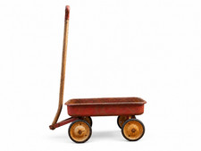 Handwagen Handziehkarren Bollerwagen Leiterwagen Metall Kinderspielzeug antik
