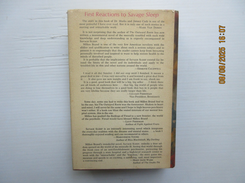 Savage Sleep a Novel by Millen Brand 1968 Crown Publishers Rare - Picture 2 of 2