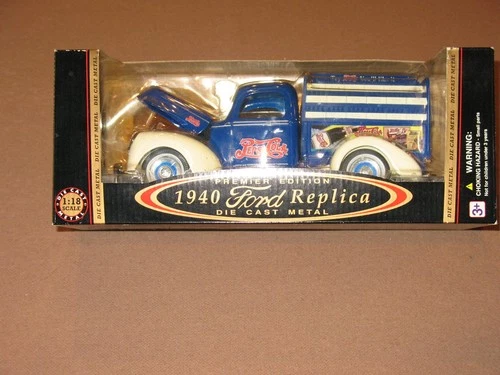 New 1940 Ford 1/18 scale Die Cast Metal Pickup (Pepsi Truck )