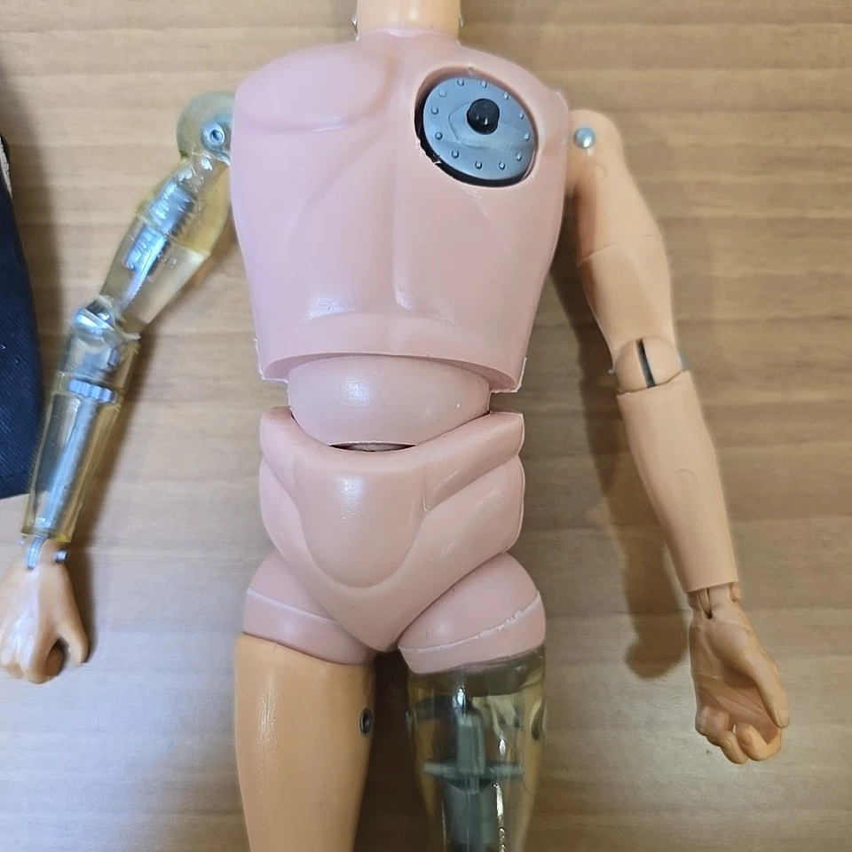 Palitoy 1976 Reino Unido Action Man Atomic Man con mono original y helicóptero de mano Foto 4 de 4