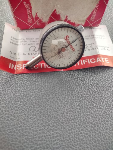 Indicador de esfera STARRETT 80-114J con joyas rango de .0001" grado .010" - EE. UU. - usado - Imagen 3 de 9