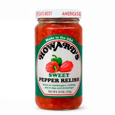 Premium Sweet Pepper Relish Gluten Free, All Natural Perfect for Hamburgers,
