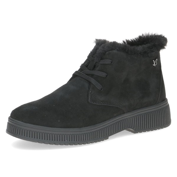 Damen SchnüRschuhe Leder GefüTtert Schwarz Caprice GrößE 41 Eu, Black Suede-image