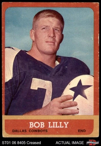 1963 Topps #82 Bob Lilly Cowboys RC HOF SHORT-PRINT TCU 2 - GOOD
