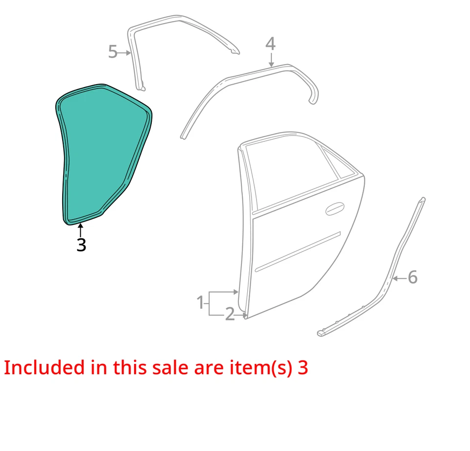 ПОДХОДИТ ДЛЯ 2003-2007 CADILLAC CTSWEATHERSTRIP ASM RR S/D 88983968 - НОВЫЙ OEM 88983968 - Изображение 2 из 3