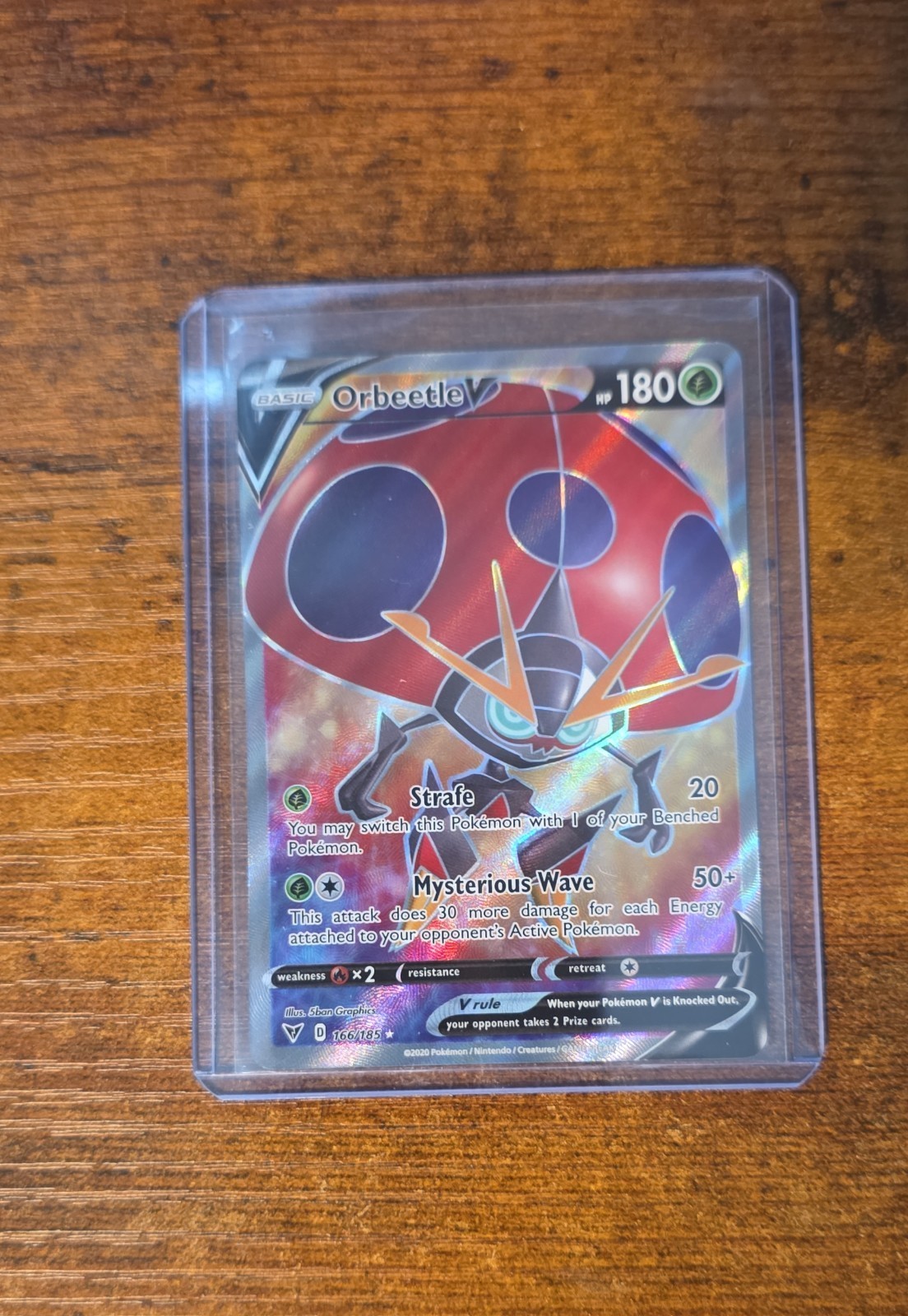 Orbeetle V (Full Art) 166/185 Swsh04: Vivid Voltage Holo