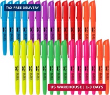 Highlighters Assorted Colors, 28 Pack, Chisel Tip  7 Bright Fluorescent Colors,