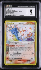 CGC 9 MINT Kingdra 10/110 EX Holon Phantoms Reverse Holo Stamped Pokemon Card