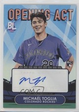 2023 Topps Big League Opening Act Blue Foil Michael Toglia #OAA-MT Auto 1lj1