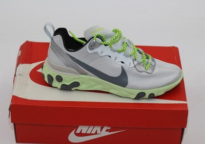 Original Women's Nike React Element 55 Pure Platinum Grey Sneaker in 40 NEU