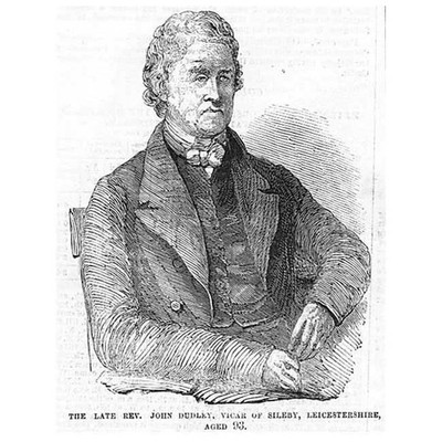 The Late Rev John Dudley, Vicar of Selby, Leics - Antique Print 1856