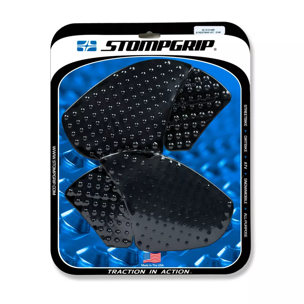 Grip de réservoir en élastomère noir STOMPGRIP premium pour Ducati Panigale V4 2018