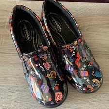 Easy Works by Easy Street Slip-Resistant Shoes Patent Clogs Black Size 8m