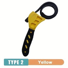 6 Adjustable Rubber Belt Strap Wrench Metal Pipes Oil Water Filter Removal Tool
