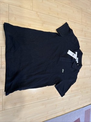 Lacoste Classic Polo Shirt Black Cotton Size S (3) Slim Fit