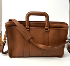 Vintage Coach 5282 Embassy Briefcase Made In USA- British Tan