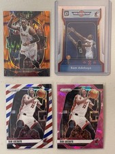 (4) BAM ADEBAYO w/ Optic Air Defense, Ice, RWB, Orange Shimmer - All Prizm/Holos