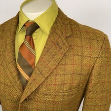Vtg 50s 60s Sport Coat Jacket Forrest Foster Blazer Suit Wool MCM Mens 40 Short