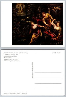 Tintoretto Susannah & Elders The Frick Art Museum Pittsburgh PA Art Postcard