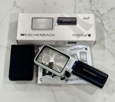 Eschenbach Mobilux Illuminated LED Magnifying Glass 4x16D 180 GERMANY, Open Box*