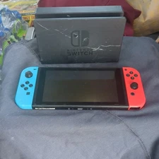 Nintendo Switch V1 Video Game Console Only HAC-001 No Power AS IS FOR PARTS