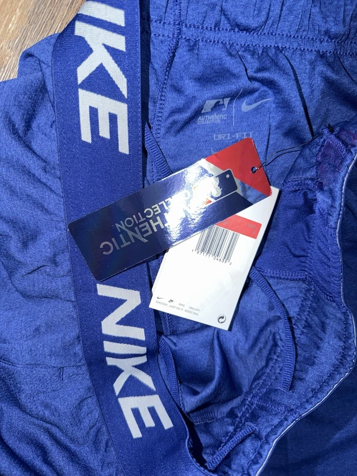 LA Dodgers MLB Auténtica Colección Nike Dri-fit Pantalones Cortos Atléticos Azul Grande Foto 3 de 3