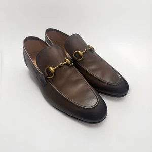 Mocassins en cuir fondente glamour GUCCI Jordaan Betis Horsebit US 8