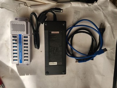 Cambrionix SuperSync 15 Port Smart USB 3.2 Charging & Sync 2.1A (10W) 5Gbps Hub