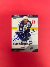 2022-23 AHL BRAD LAMBERT STAR ROOKIE AUTOGRAPHED ROOKIE