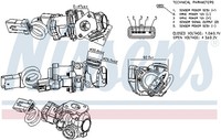 1X Nissens 98245 Agr-Ventil FüR Ford