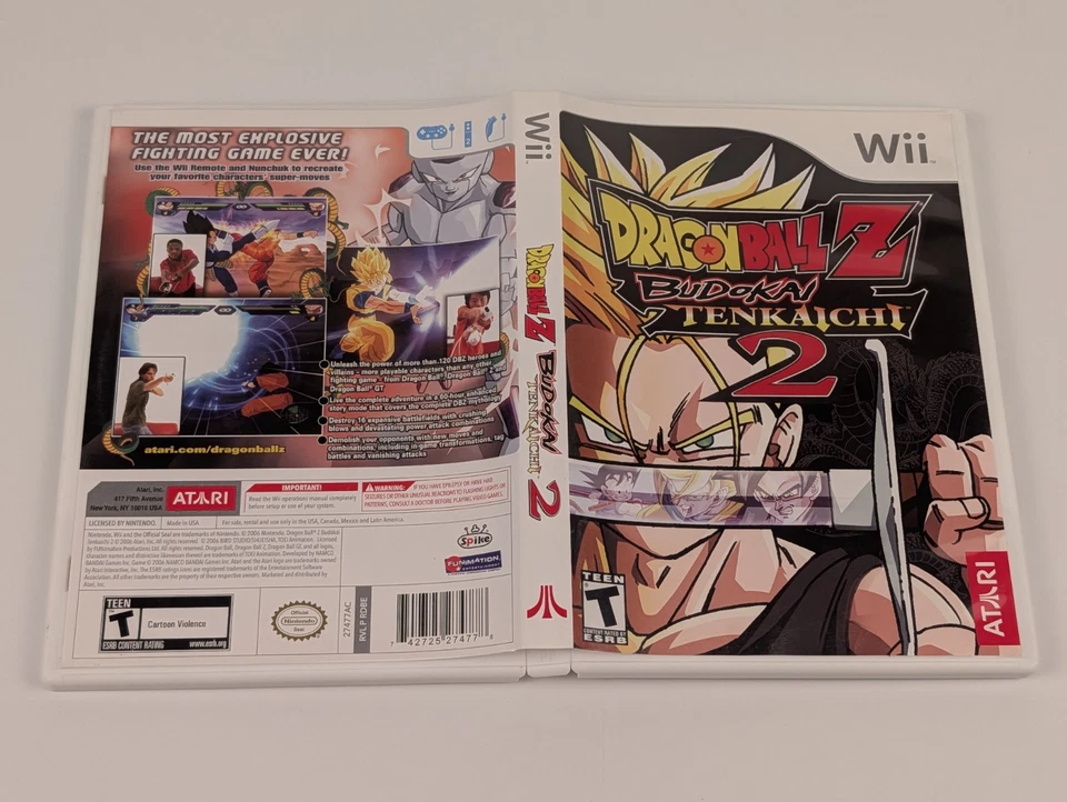 Dragon Ball Z: Budokai Tenkaichi 2 (Nintendo Wii)➡️CIB  - Tested - Excellent 📀! - Image 4 of 4